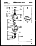 TRANSMISSION PARTS Diagram and Parts List for LC120DW5  Frigidaire Washer