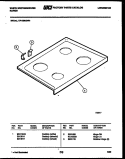 COOKTOP PARTS Diagram and Parts List for KF100KDW4  Frigidaire Range