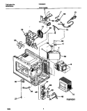 FUNCTIONAL Diagram and Parts List for FMS083E1S0  Frigidaire Microwave