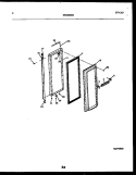 FREEZER DOOR PARTS Diagram and Parts List for FPCE24VFL1  Frigidaire Refrigerator