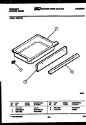 DRAWER PARTS Diagram and Parts List for R32BAW4  Frigidaire Range