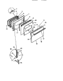 DOOR Diagram and Parts List for KF330JDDO  Frigidaire Range