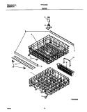 RACKS Diagram and Parts List for F71C44EJB0  Frigidaire Dishwasher