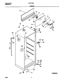 CABINET Diagram and Parts List for MRT13BSCW6  Frigidaire Refrigerator