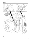 DRY CAB, HEATER Diagram and Parts List for NGSE54TAQ0  Frigidaire Dryer