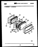 DOOR PARTS Diagram and Parts List for CEC3S5WSAD  Gibson Range