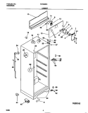 CABINET Diagram and Parts List for FRT18DRCD0  Frigidaire Refrigerator