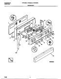 BACKGUARD Diagram and Parts List for FEF323BADE  Frigidaire Range
