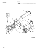 MOTOR Diagram and Parts List for FDE7971EW1  Frigidaire Dryer