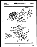 SHELVES AND SUPPORTS Diagram and Parts List for RT19F6WV3A  Gibson Refrigerator