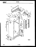 CABINET PARTS Diagram and Parts List for KRT19PNAW0  Kelvinator Refrigerator