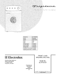 COVER Diagram and Parts List for GLTR1670FS0  Frigidaire Washer