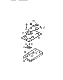 CONTROL PANEL, TOP, SWITCHES, SURFA Diagram and Parts List for FEC3X2XADA  Frigidaire Cooktop