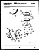 TUBS AND WATER INLET Diagram and Parts List for LC590LXD0  Frigidaire Washer