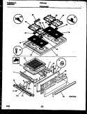 COOKTOP AND BROILER DRAWER PARTS Diagram and Parts List for FGF313BADA  Frigidaire Range