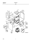 BODY Diagram and Parts List for TEF240PHW2  Tappan Range
