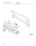 BACKGUARD Diagram and Parts List for XFEF3000LWB  Frigidaire Range