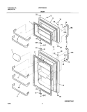 DOORS Diagram and Parts List for WRT21MG3AQ3  Westinghouse Refrigerator