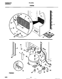 SYSTEM Diagram and Parts List for FFU16F9CW0  Frigidaire Freezer