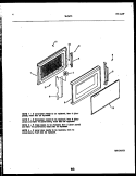 DOOR PARTS Diagram and Parts List for 56-5472-10-01  Tappan Microwave