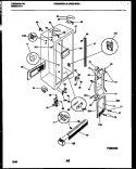 CABINET PARTS Diagram and Parts List for GRS24WRAD0  Gibson Refrigerator