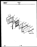DOOR PARTS Diagram and Parts List for FEB500BAB4  Frigidaire Wall Oven