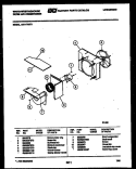 AIR HANDLING PARTS Diagram and Parts List for AH117N2T1  Frigidaire Air Conditioner