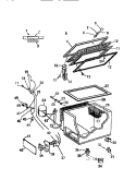 UNIT Diagram and Parts List for FC105JTD2  Frigidaire Freezer