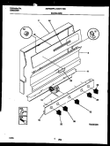 BACKGUARD Diagram and Parts List for MGF311SBDA  Frigidaire Range