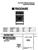COVER Diagram and Parts List for FEF377CFBA  Frigidaire Range