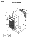 CABINET FRONT AND WRAPPER Diagram and Parts List for MDD50WW1  Frigidaire Dehumidifier