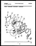 DOOR PARTS Diagram and Parts List for MDE216RBD0  Frigidaire Dryer