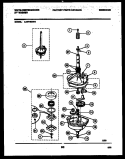 TRANSMISSION PARTS Diagram and Parts List for LA271MXW4  Frigidaire Washer