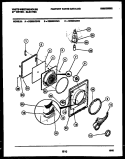 DOOR PARTS Diagram and Parts List for DE650KDW5  Frigidaire Dryer