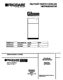 COVER Diagram and Parts List for GRT22QRCD0  Gibson Refrigerator