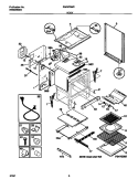 BODY Diagram and Parts List for FGF379WESE  Frigidaire Range