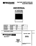 COVER Diagram and Parts List for MEF322BBWC  Frigidaire Range