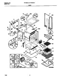 BODY Diagram and Parts List for FEF388CCTD  Frigidaire Range