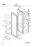 REFRIGERATOR DOOR Diagram and Parts List for FRS26HF5AQ5  Frigidaire Refrigerator