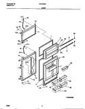DOOR Diagram and Parts List for FRT16RSCW2  Frigidaire Refrigerator
