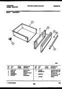 DRAWER PARTS Diagram and Parts List for REGC39BNW3  Frigidaire Range