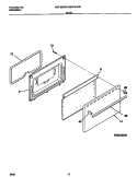 DOOR Diagram and Parts List for MEF301PBWK  Frigidaire Range