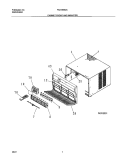CABINET FRONT & WRAPPER Diagram and Parts List for FAS183K2A2  Frigidaire Air Conditioner