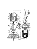 TUBS, BASE Diagram and Parts List for AW200C0W  Kelvinator Washer