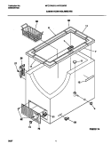CABINET / CONTROL / SHELVES Diagram and Parts List for MFC07M3BW4  Frigidaire Freezer