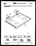 COOKTOP PARTS Diagram and Parts List for CEC3M6WTAD  Gibson Range