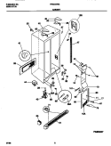CABINET Diagram and Parts List for FRS22ZRGD0  Frigidaire Refrigerator