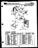 SYSTEM - FAN MOTOR Diagram and Parts List for DHC280B1  Kelvinator Dehumidifier