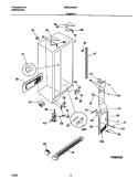 CABINET Diagram and Parts List for MRS22WHHW1  Frigidaire Refrigerator