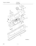 BACKGUARD Diagram and Parts List for CFGS3035LS1  Frigidaire Range